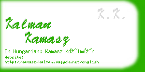 kalman kamasz business card